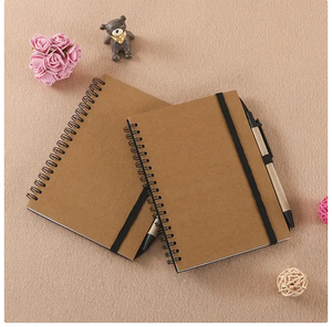 Bloc de notas personalizado con bandera, cuaderno de papel Kraft, Mini cuaderno pequeño, blocs de notas personalizados con bolígrafo y notas adhesivas