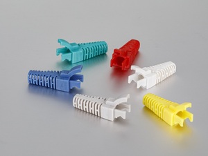 CAT6 /CAT5e Data Ethernet <strong>Network</strong> RJ45 Terminated Strain Relief Boots Latch Protection Color Coded 100-Pack - Product Image 4