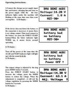 Migliore vendita MST 90 + professionale MST regolatore di tensione strumento diagnostico per Benz BMW I-COM di programmazione uscita 14V 120A - Product Image 4