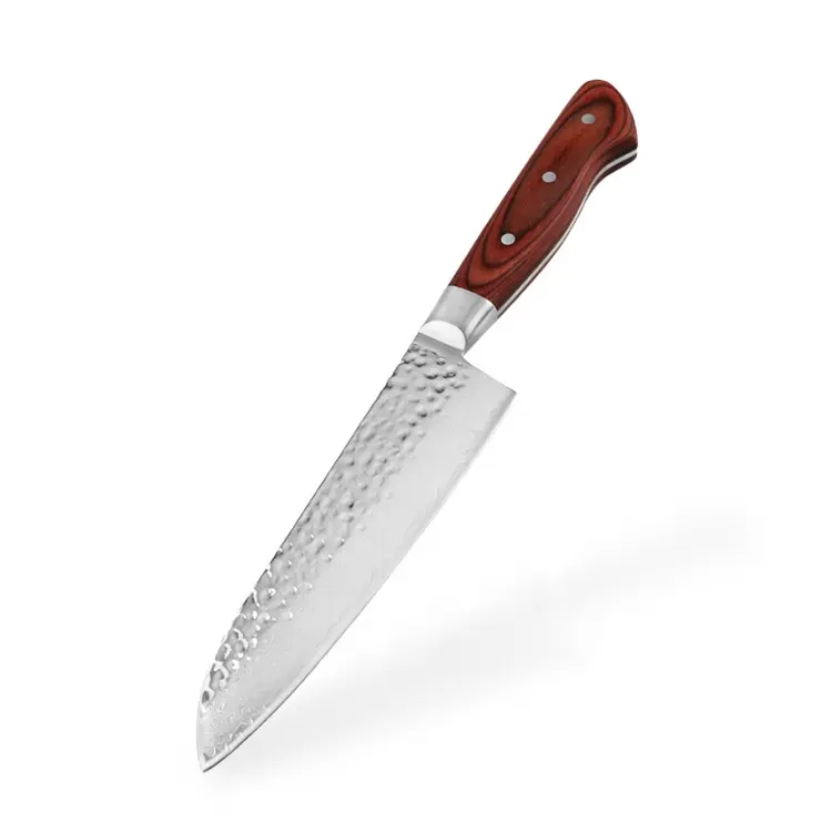 Профессиональный 7 дюймов японский VG-10 из дамасской стали кухонный нож santoku купить товары оптом Китай