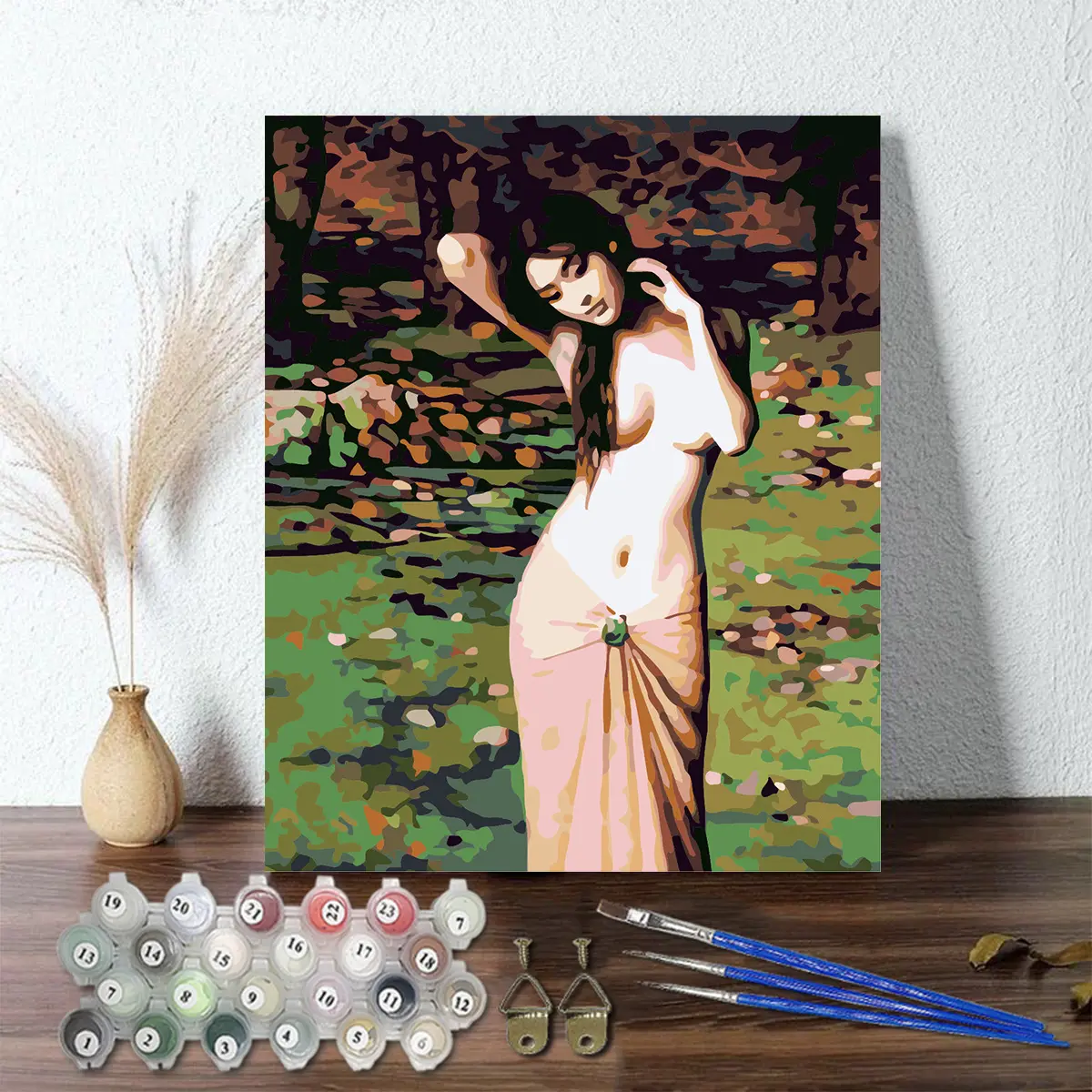 Pintura desnuda por número mujeres dibujo sobre lienzo pintura pintada a mano arte regalo DIY imágenes por número Kits decoración del hogar sala de estar