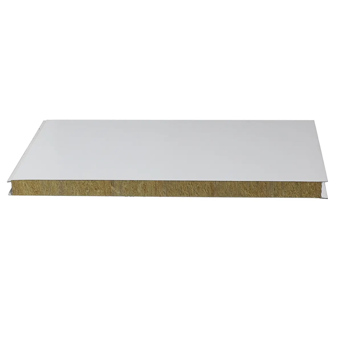 Boa segurança e desempenho conveniente Rock Wool Sandwich Wall Panel Slab