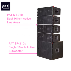 Hot Khuyến mãi giá rẻ âm thanh chuyên nghiệp thiết bị âm thanh đôi 10inch hoạt động dòng mảng Loa Set cho đám cưới/nhà thờ - Product Image 4