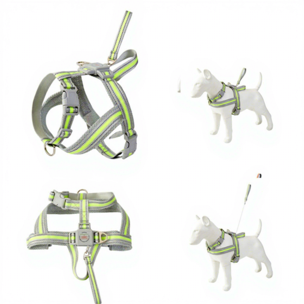 Harnais de poitrine diagonal-gris vert
