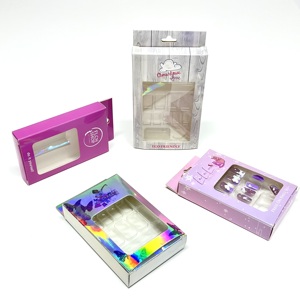 Venta al por mayor personalizado a todo color impreso caja de presentación colgante con ventana de papel caja de embalaje de cartón con gancho colgador - Product Image 3