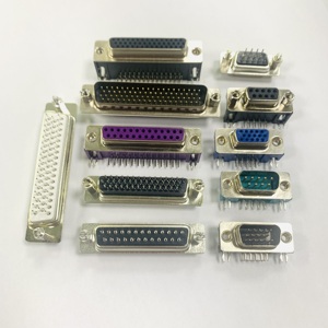 Conectores D-Sub compatibles con CE y ROHS, tipo de soldadura, 09P, 15P, 25P, 37 pines, doble fila, DB, hembra, proveedor de conectores de la D-SUB - Product Image 3