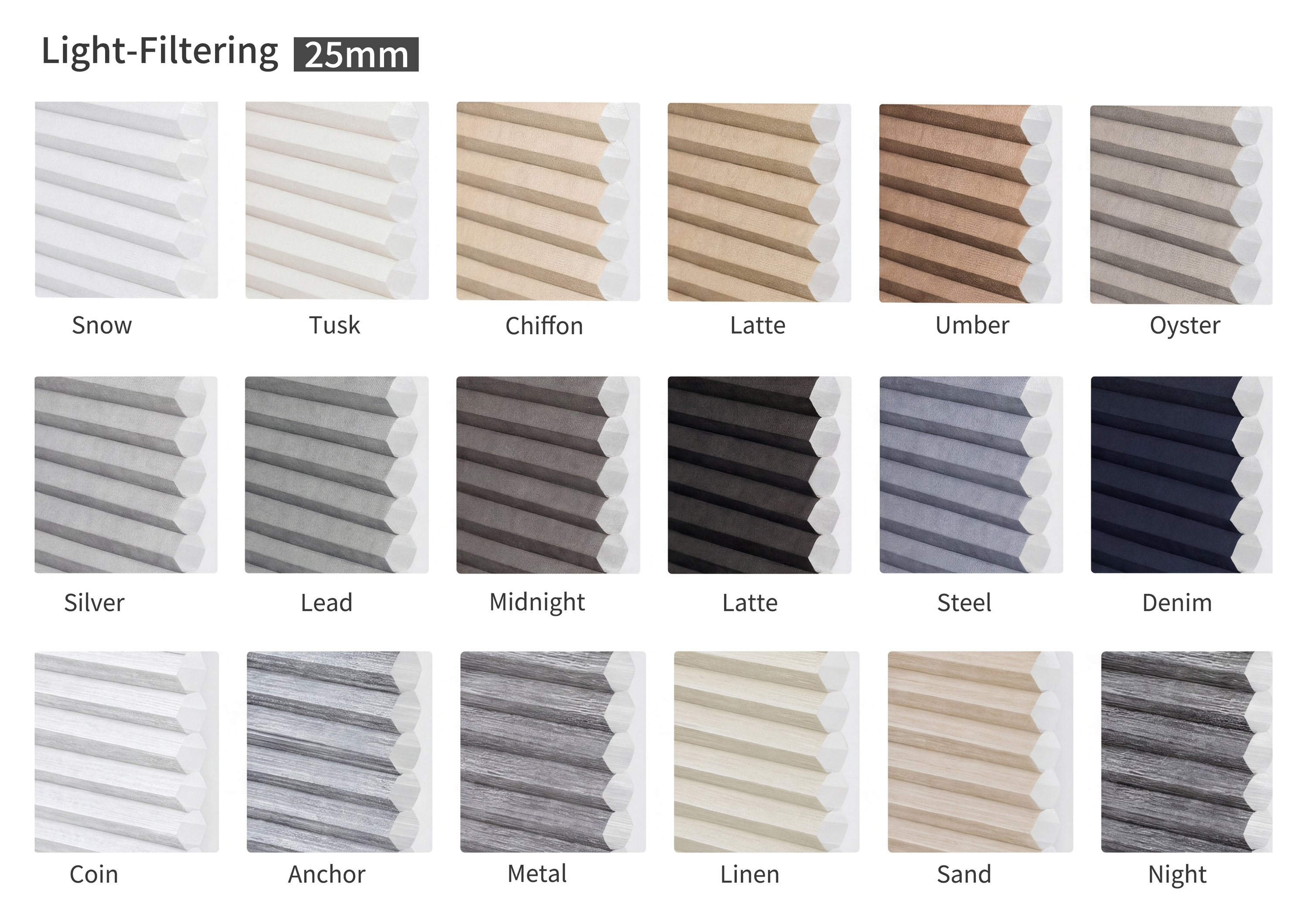 25mm light-filtering