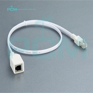 Telefon hattı RJ12 6P6C erkek kadın uzatma kablosu için faks Modem yönlendirici DSL VDSL ISDN Ethernet Internet LAN LED aydınlatma - Product Image 2