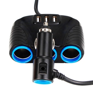 3.1A 12v车载充电器3合1点烟器分离器电源适配器USB车载插座电话垫DVR全球定位系统3 USB 3插座电源 - Product Image 5