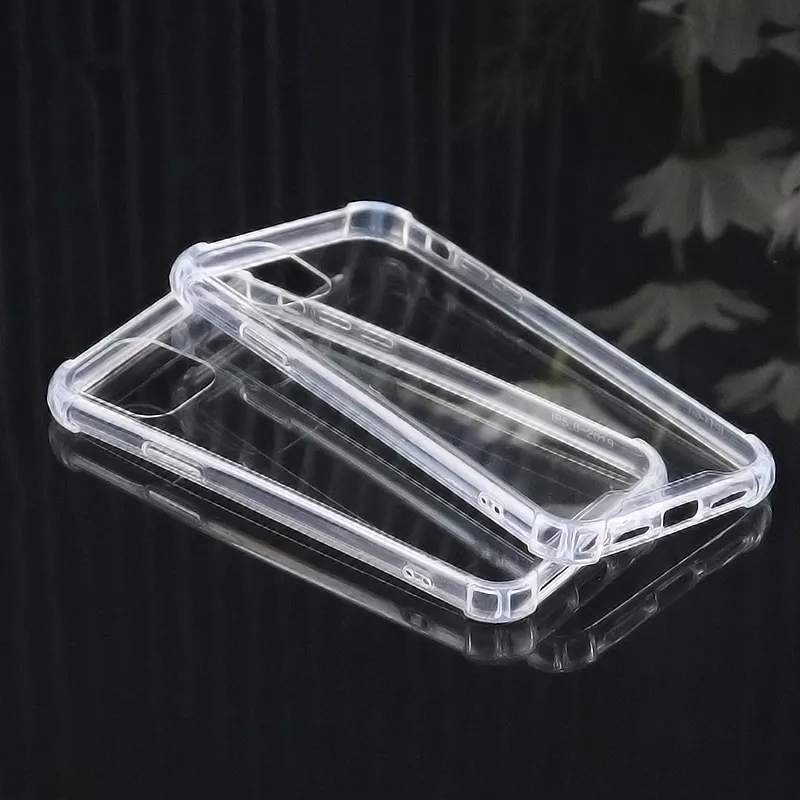 Anti Shock Goede Kwaliteit Zachte 1.0Mm Clear Acryl Transparante Tpu Telefoon Case Voor Iphone/Samsung/Huawei/xiaomi