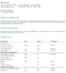 原始HDPE PE100黑色颗粒/HDPE PE100 PE80球团管原料/用于水管制造商的HDPE P6006 - Product Image 3