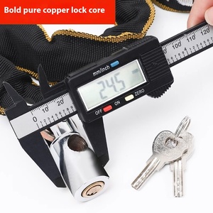 Xách tay thực tế Xe Đạp Khóa chống trộm chuỗi khóa chuỗi khóa thuộc tính phù hợp cho người đi để thực hiện - Product Image 3