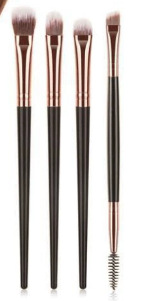 4 pinceaux noir et or avec sachet OPP