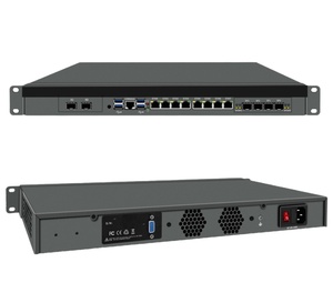 CAIXUNIPC 1U Rack <strong>Network</strong> Server PC 8*LAN 2.5G 6*SFP 10G Intel C612 Chipset Xeon LGA2011-3 Processor <strong>Network</strong> Mini PC 1U Server - Product Image 1