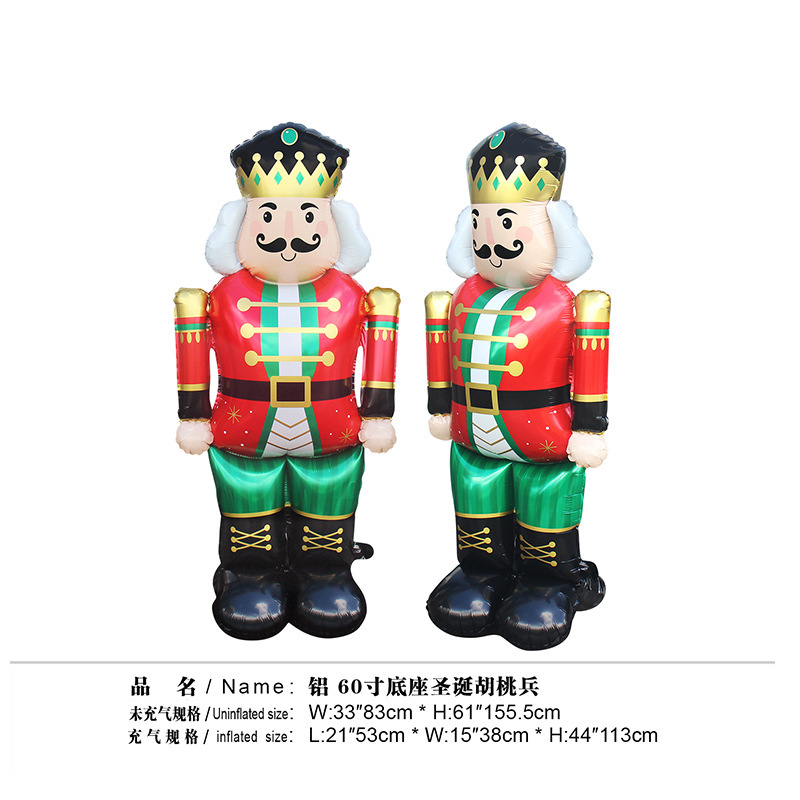 Soldado de nogal de Navidad base de 60 pulgadas