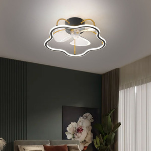 家用卧室餐厅餐桌用可伸缩3叶片吊扇带灯耐用木体遥控开关 - Product Image 5