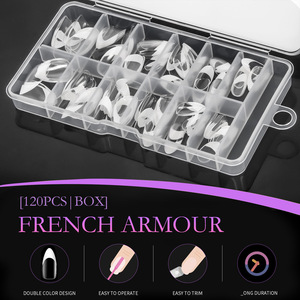 2024 Newest 120pcs/Box Hot <strong>Sale</strong> Full Cover French Nails <strong>Tips</strong> Popular Customize Logo Label French Press on <strong>Tips</strong> With Box Packing - Product Image 6