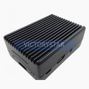 3rd generation 4b shell <strong>Raspberry</strong> <strong>Pi</strong> 4 Model B metal aluminum alloy radiator blackThis is a kit that comes with a fan and alumin - Product Image 2