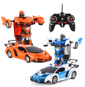 Cooles Spielzeug Roboter Auto 2 in 1 Transformation Fernbedienung RC Auto 360-Grad-Drehung mit coolem LED-Licht Kampf roboter für Kinder