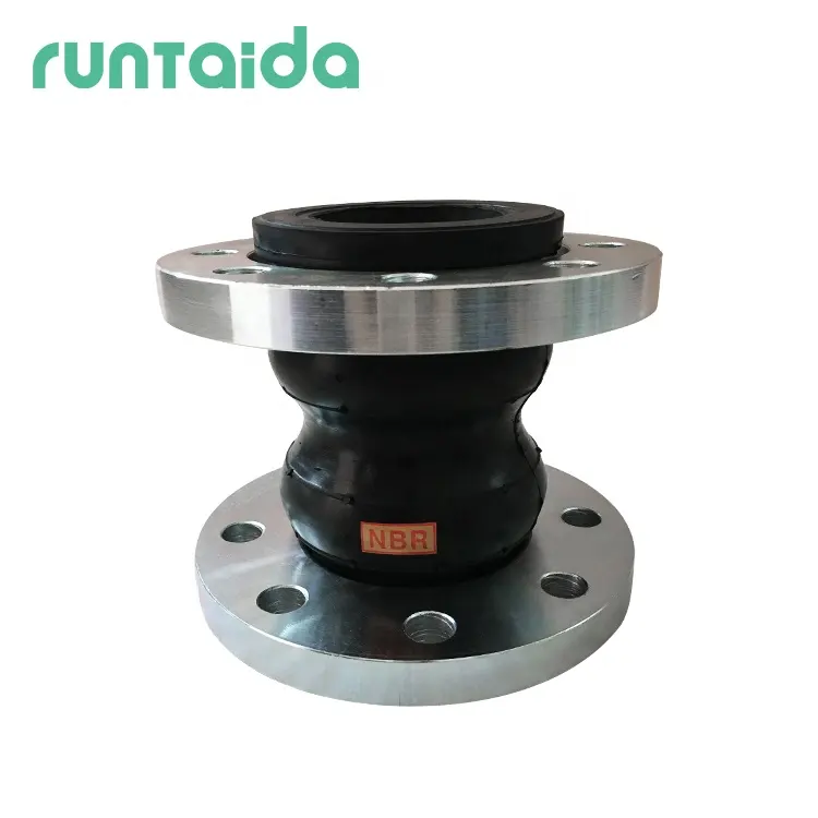 DN200 double ball vibration eliminators flanged end EPDM bellows coupling flexible rubber expansion joints