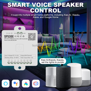 SP530E Controlador LED Todo en Uno Lote Wifi Alexa Google Home 5CH PWM SPI WS2811 WS2812B SK6812 FCOB Controlador de Tira de Luz LED - Product Image 2