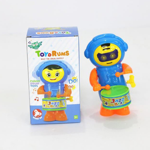 Cheap Price Winding-up Rocking <strong>Toy</strong> Robot Plastic Clockwork Little Drummer Robot <strong>Toy</strong> - Product Image 4