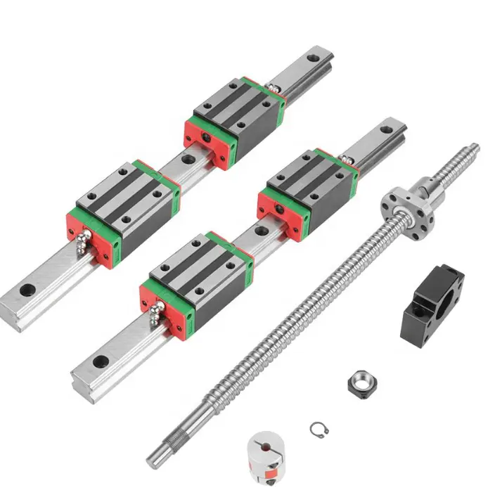 Carril guía de movimiento lineal hiwin de alta resistencia, HGR20, 20mm, tornillo de bola, guías lineales