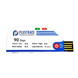 PLUSTRACE G1- V1.0 Registrador de datos de temperatura inalámbrico de un solo uso, Registrador de temperatura digital. - Product Image 1