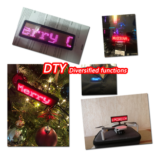 Insignia de nombre LED BT completamente nueva, tablero de mensajes de desplazamiento programable DIY, pantalla LED Mini, pantalla de patrón de dígitos de texto HD - Product Image 4