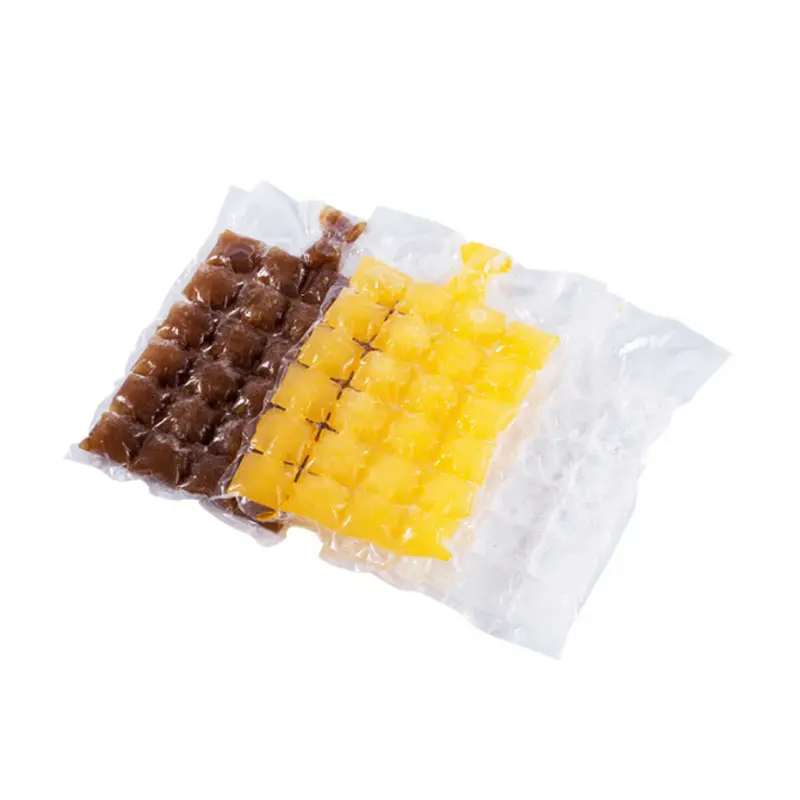 जादू फैक्टरी प्रत्यक्ष आपूर्ति खाना ग्रेड डिस्पोजेबल प्लास्टिक खाद्य बर्फ बैग पारदर्शी बनाने आइस पैक