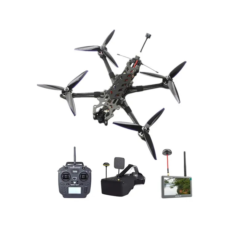 APEX إطار 7 بوصة RC سباق FPV اجتياز الطائرات حرة الهيكل Huafei مقاومة لجميع ألياف الكربون إطار التصوير الجوي