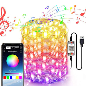 Urlaub Weihnachts baum Dekoration Beleuchtung Smartphone APP drahtlose Steuerung LED Lichterkette - Product Image 1