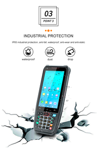 Industrial resistente Android 9,0 4G wifi 1D/2D colector de datos PDA terminal de mano qr escáner de código de barras - Product Image 3