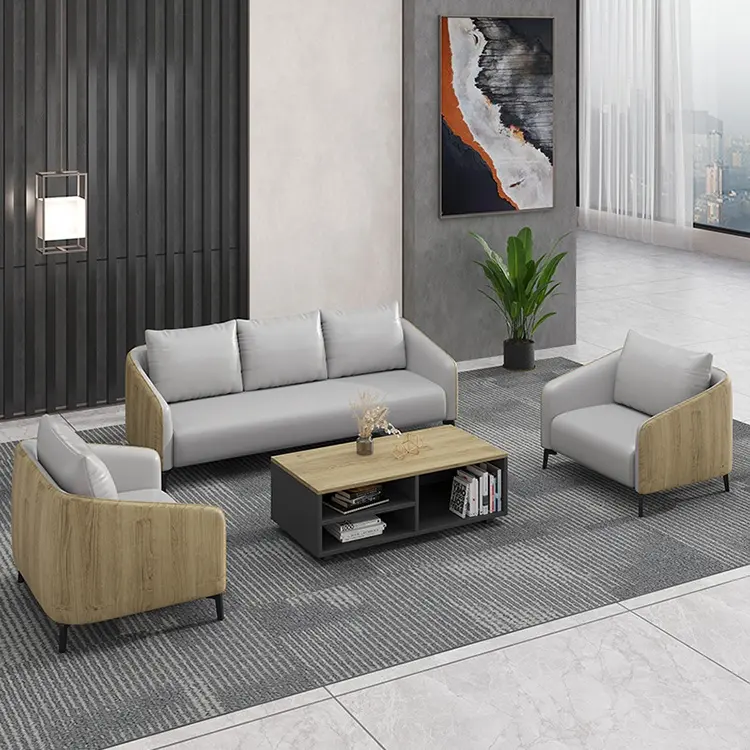 Venda por atacado personalizada moderna clássica 3 lugares quadro de madeira sólida sala de estar sofá