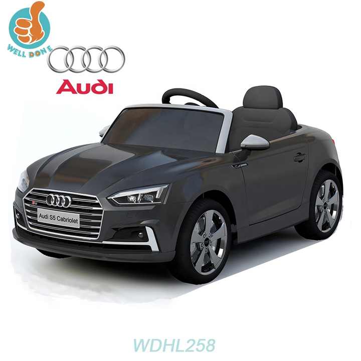 WDHL258-coche eléctrico con licencia para Audi S5, coche eléctrico de 12 voltios para niños/juegos en línea de bebés chinos, carros de Golf
