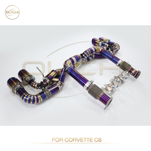 Ouchi Purple Titanium Catback Exhaust for Corvette C8 with Remote Control Valve and Purple Titanium <strong>Tips</strong> Exhaust System - Product Image 4