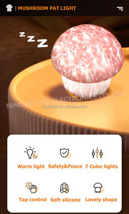 โคมไฟกลางคืน LED แบบชาร์จไฟได้สำหรับเด็กโคมไฟห้องนอนพร้อมระบบควบคุมแบบสัมผัสใช้แบตเตอรี่ขนาด AAA ขนาดเล็กสำหรับใช้ในห้อง - Product Image 5