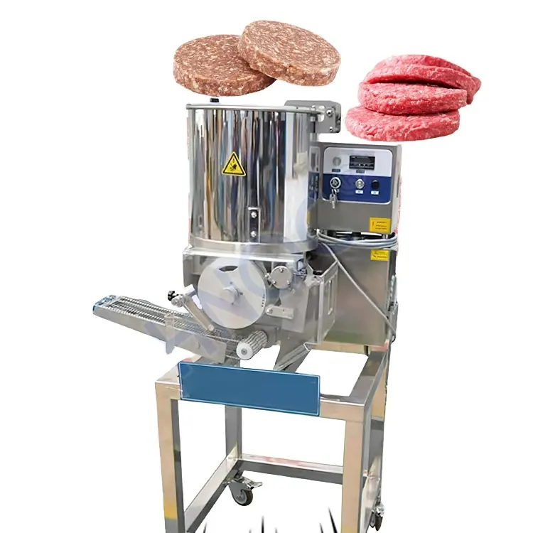 Elektrische Grote Volautomatische Aardappelrundvlees Burger Patty Vleeskoteletten Vormmakende Machine Kipnuggets Machine