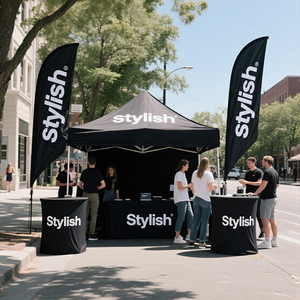 Khung nhôm tán quảng cáo gấp Pop up cho triển lãm thương mại hiển thị các sự kiện lều ngoài trời Nhà cung cấp lều với logo 10x10 - Product Image 1