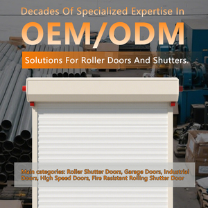 OEM ODM Tùy Chỉnh Kích Thước An Ninh Cửa Nhôm Cán Màu Thép Cuộn Kéo Loại Động Cơ Con Lăn Màn Trập Cửa Cho Nhà Để Xe - Product Image 4