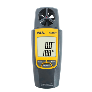 Va8020 anemometer נייד מהירות רוח דיגיטלית מד מד מהירות זרימת אוויר בודק עבור ירי hvac