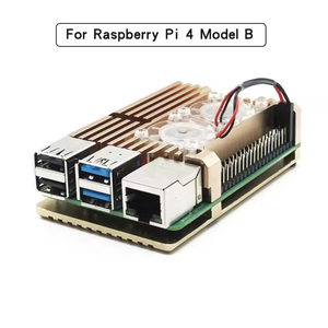 <strong>Raspberry</strong> <strong>Pi</strong> 4 Aluminum <strong>Case</strong> with Dual Cooling Fan Metal Shell Black Enclosure for RPI <strong>Raspberry</strong> <strong>Pi</strong> 4B - Product Image 6