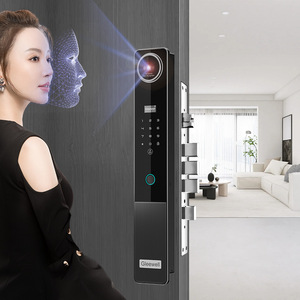 Alexa ระบบ3D อัจฉริยะระบบจดจำใบหน้าระบบล็อคด้วยลายนิ้วมือระบบวิดีโออินเตอร์คอมพร้อมกล้องล็อคอัจฉริยะจากผู้จำหน่ายระดับโกลด์ - Product Image 6