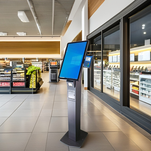 Quiosco de cafetería de autoservicio con máquina de pago Ir de pantalla táctil para pedidos de quiosco Strand - Product Image 1