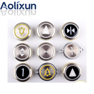 Thích hợp cho Kone thang máy nút kds50 Vòng nút hội trường nút gọi ánh sáng trắng/ánh sáng đỏ với Braille dán không gỉ - Product Image 6