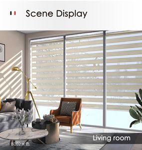 Tende a Rullo Motorizzate Zebra Oscuranti Compatibili con <span class=keywords><strong>Alexa</strong></span>, con Telecomando, Tessuto Jacquard Semioscurante - Product Image 3