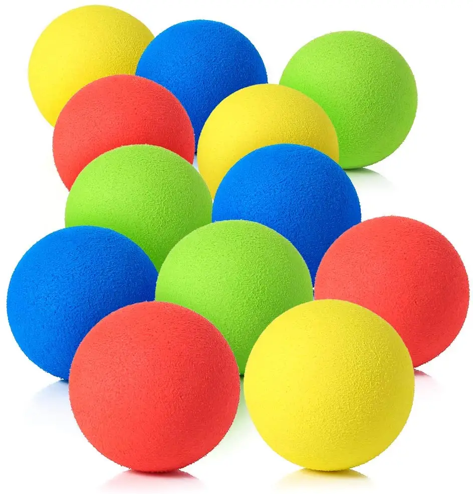 Palle di schiuma morbida EVA Mini giocattoli leggeri per interni giocano palline di dimensioni personalizzate e palline di sicurezza di colore