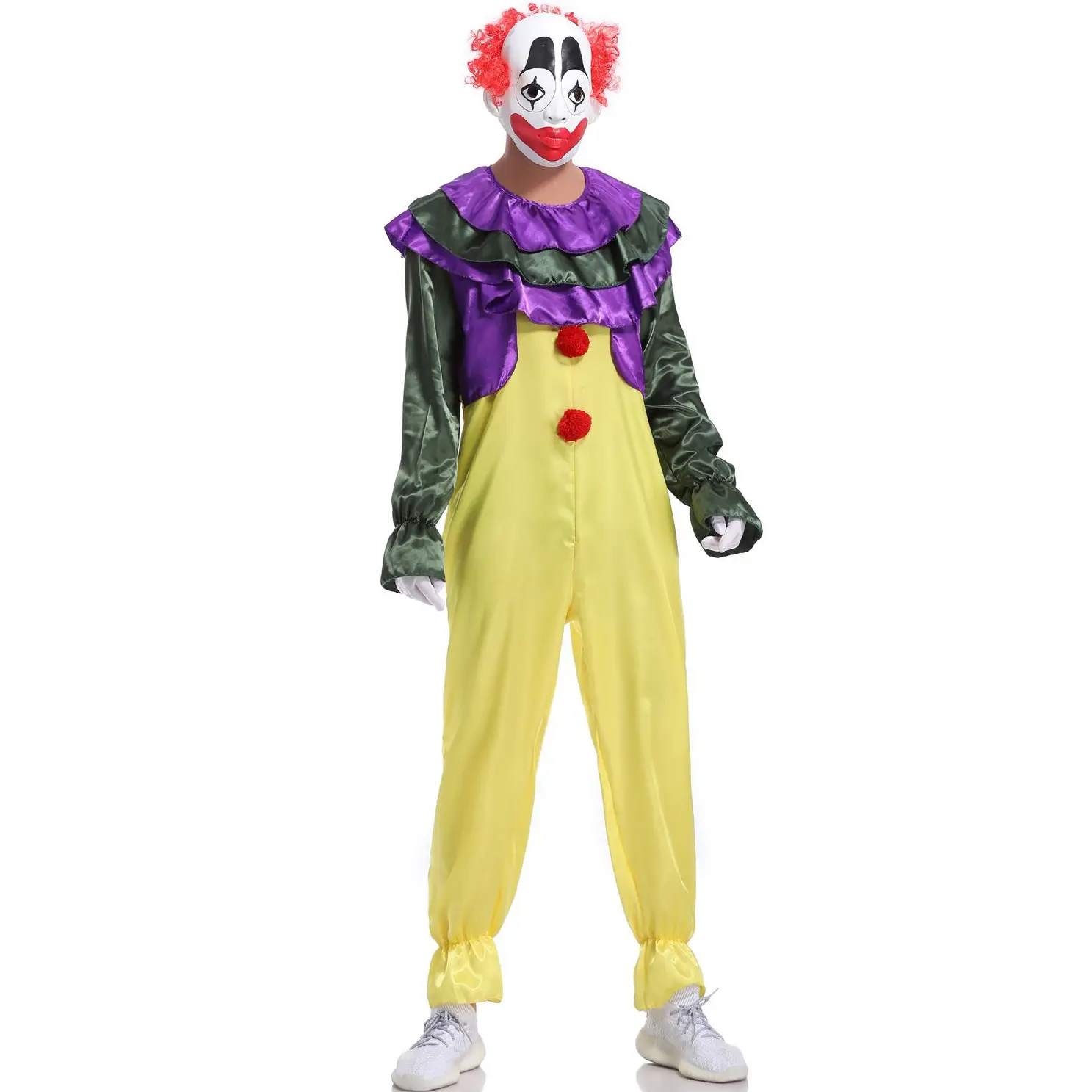 All'ingrosso di Halloween pauroso Horror pagliaccio costumi festa del Clown male Costume TV & film costumi per uomo adulto bambini Unisex