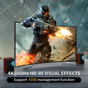 4K 60Hz HDMI KVM交换机2端口 + 2电缆，MT-VIKI 2计算机1监视器2端口KVM交换机HDMI 2输入1输出，带桌面控制 - Product Image 2