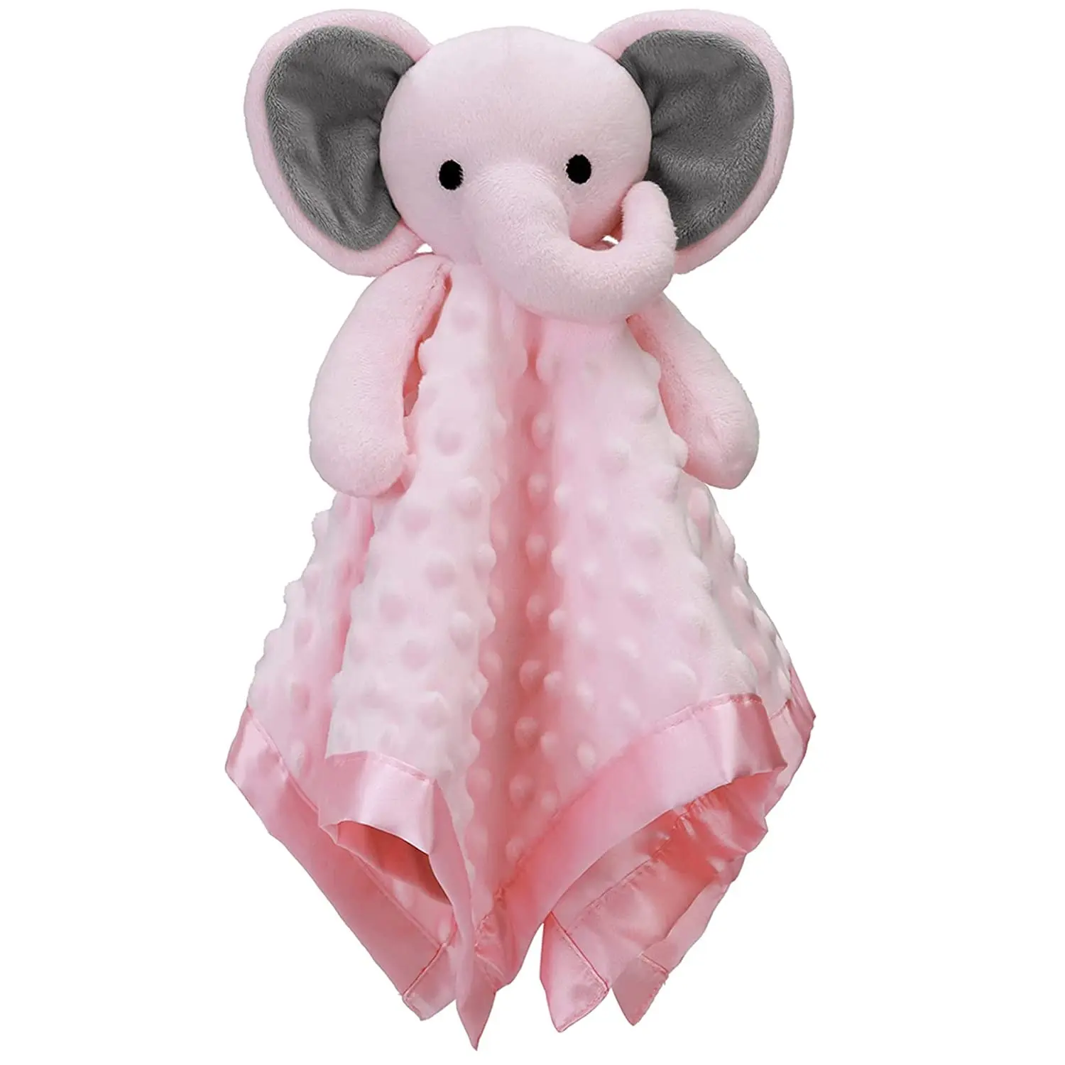 Presentes, elefante Cobertor De Segurança Aconchegar Brinquedo com Animal De Pelúcia Lovey Lovie Macio Pesquisa Do Registro Do Bebê Menina Elefante Personalizado